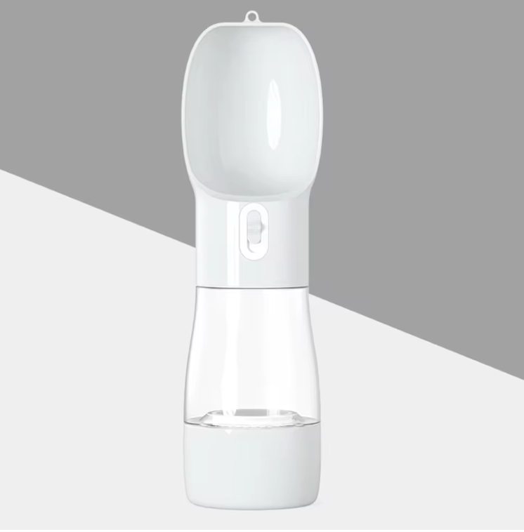 WuffBottle 3-in-1 – Hundetrinkflasche mit Snackfach