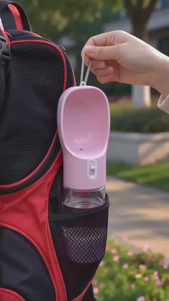 WuffBottle 3-in-1 – Hundetrinkflasche mit Snackfach